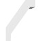 Ekena Millwork 5-in. W x 10-in. D x 14-in. H Burlington Architectural Grade PVC Knee Brace BRCP05X10X14BUR - alternate 6